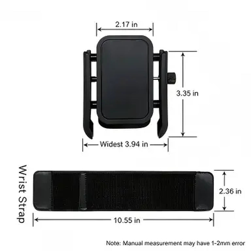 360° Rotatable Wrist Phone Holder with Twist Lock, Detachable Adjustable Wristband Phone Stand, Universal Hands-Free Phone Mount for Running Workout Fitness Walking, Fits Most Smartphones