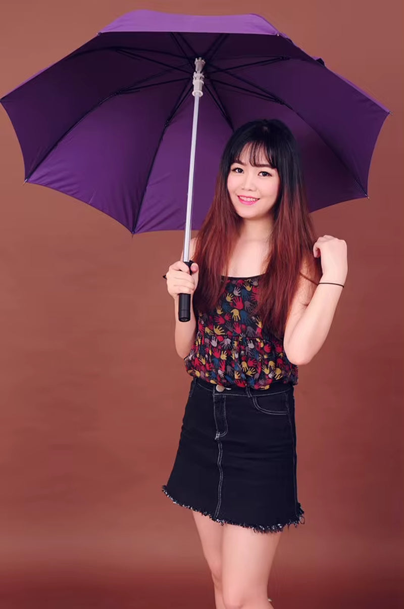 LED Illuminated Umbrella with Colorful Fiber Optic Lights and Touch Cloth for Creative Advertising