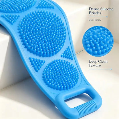 Revitalize Your Skin with Our Unisex Double-Sided Silicone Exfoliating Back Scrubber – The Ultimate Soft Deep-Cleaning Bath Accessory for All Skin Types