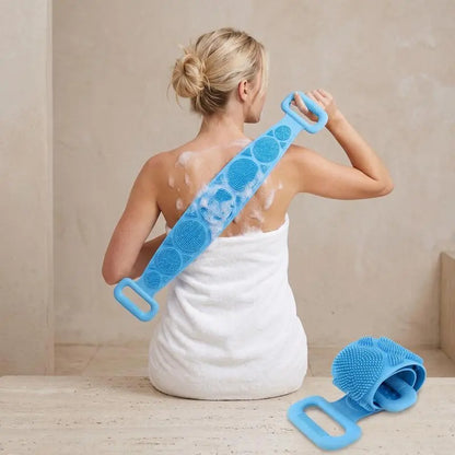 Revitalize Your Skin with Our Unisex Double-Sided Silicone Exfoliating Back Scrubber – The Ultimate Soft Deep-Cleaning Bath Accessory for All Skin Types