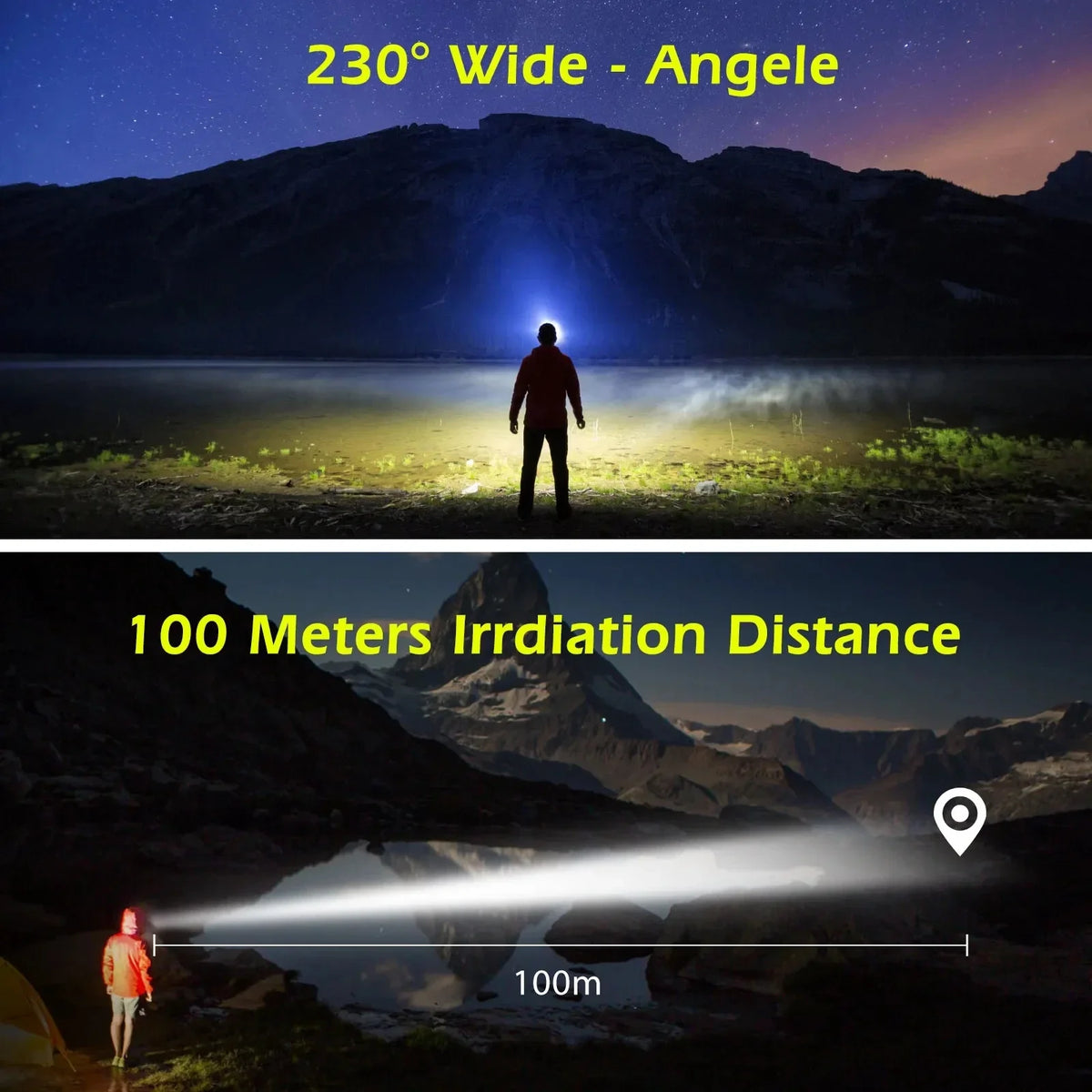 USB Rechargeable LED Sensor Headlamp COB Headlight Head Torch Work Light Waterproof Headlamp for Fishing Camping Lantern